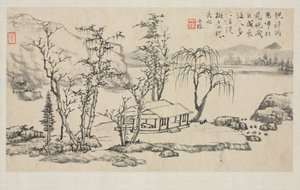 Landscape Album in Various Styles: Landscape after Ni Zan by Zha Shibiao