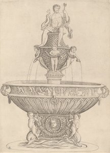 Fountain with Statue of Neptune by Zoan Andrea