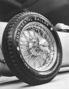 Front wheel of a 1911 Auto-Union racing car, c 1934-1935