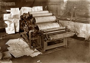 Rotary Press for Newspaper Printing by . .