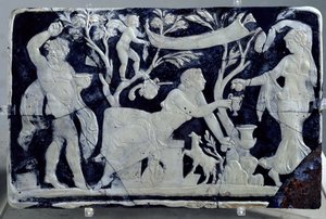 Cameo depicting the Toilet of Venus, with an attendant and Dionysus by Hippolyte Lalaise Devéria