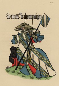 Count of Champagne, with standard