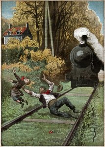 Courage of a railwayman by Ferdinand Georg Waldmuller