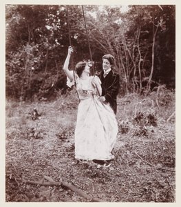 Edwardian portrait, couple with a swing by John Pardon