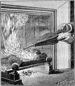 Fire in a Chimney: A Bellows Fans the Flame by . .