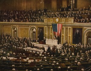 For the Freedom of the World, President Woodrow Wilson Asking Congress to Declare War on Germany, April 2 by . .