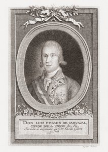 Luis Fermín de Carvajal, Conde de la Unión. Portrait. by . .