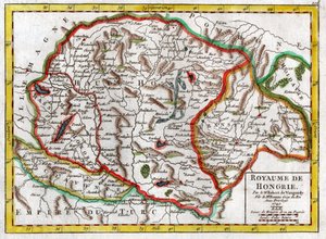 Map of Hungary 1749 by . .