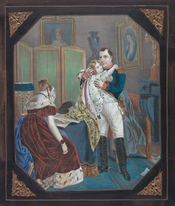 Napoleon and Empress Marie-Louise with the King of Rome, c.1860