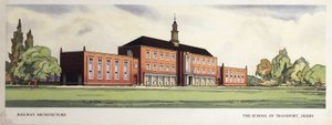 Railway Architecture: The School of Transport, Derby, Early 1950s by Frederick (attr. to) Barnard