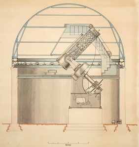 Reflecting telescope with dome by John Pardon