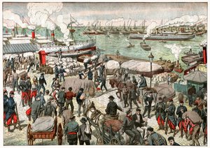 Return to work in the harbour of Marseille by . .