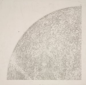 Southeast quadrant of Beer & Madler Moon map by John Pardon