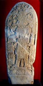 Stela 4 from Machaquila, Peten, Guatemala, Late Classic period, 6 May 820 AD by Hippolyte Lalaise Devéria