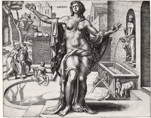 Suzanne at the bath