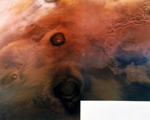Volcanoes on the Surface of the Planet Mars by Frederick (attr. to) Barnard
