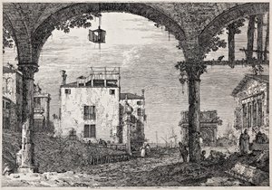 The portico with a lantern from the series 