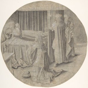 Haman Begs Esther for His Life by Circle of Pseudo Aert Ortkens