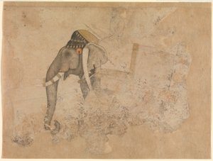 Hashim. Elephant and Rider by Hashim