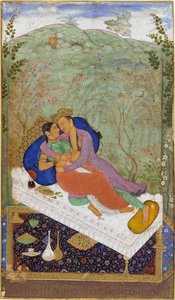 Lovers, c1597 by   Manohar