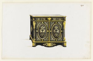 Design for a Cabinet in the Boulle Style by Pagny
