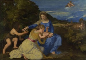 The Virgin and Child with the Infant Saint John and a Female Saint or Donor (