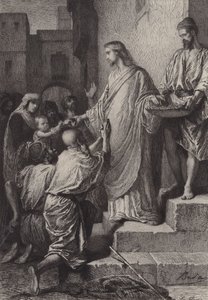 Alms by after Albert Robida