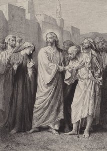 Christ Foretells the Destruction of the Temple by after Albert Robida
