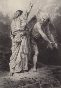 Christ Tempted of the Devil by after Albert Robida