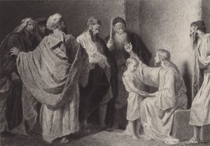 Jesus and a Child by after Albert Robida