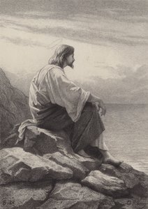 Jesus Seated by the Sea Side by after Albert Robida
