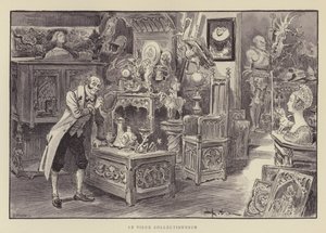 The Old Collector by after Albert Robida