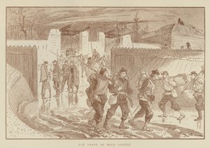 A Gate of Besieged Paris by after Albert Robida