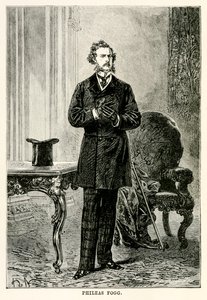 Phileas Fogg, from Around the World in Eighty Days by Jules Verne by after Alphonse Marie de Neuville