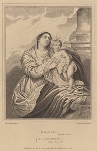 Immanuel, Isaiah, That is God with us, Matthew by after Anthony van Dyck
