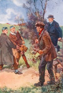 The man retreated with an uncomfortable laugh, his eyes still fixed upon the dog by after Archibald Bertram Webb