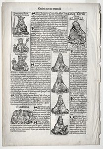 Genealogical Page; published in the Nuremberg Chronicle by Hartmann Schedel by after Augustin Pajou