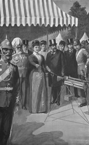 The Princess of Wales Firing the First Shot at Bisley, July 12, 1890 by after Charles Mills Sheldon