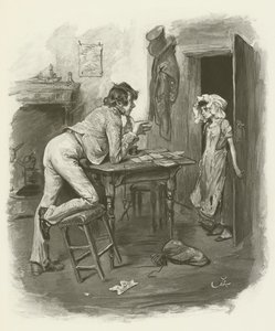 Dick Swiveller and the Marchioness by after Frederick Barnard