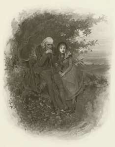 Little Nell and Her Grandfather by after Frederick Barnard