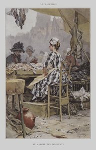 At the Market of the Innocents by after Frederik Hendrik Kaemmerer