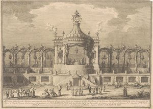 The Seconda Macchina for the Chinea of 1760: A Chinoiserie Pavilion by after Giuseppe Palazzi Giuseppe Vasi after Paolo Posi