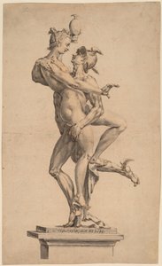 Mercury Abducting Psyche by after Jan Muller Michael Philip I