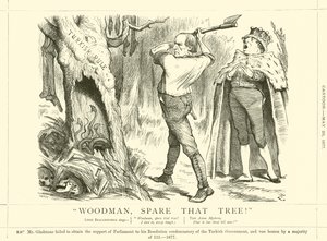 Woodman, Spare That Tree! by after John Tenniel