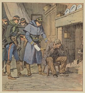 Commander Safflet Gives Farmer Blanchet a Voucher for 875 Francs on the Corps