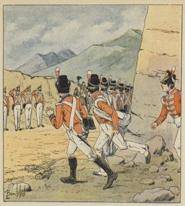What European soldier, said the Emperor, is not moved by my approach! by after Louis Charles Bombled
