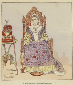 Her Majesty Ranavalo III, Queen of Madagascar by after Louis Charles Bombled