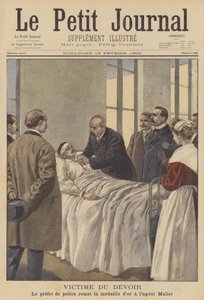 A Victim of Duty: The Paris Prefect of Police Presenting a Medal to a Wounded Officer