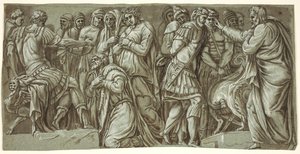 The Family of Darius before Alexander and a Scene with Prisoners; from the Facade of the Palazzo Milesi