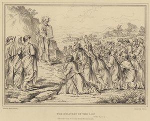 The Delivery of the Law, Exodus by after Raphael